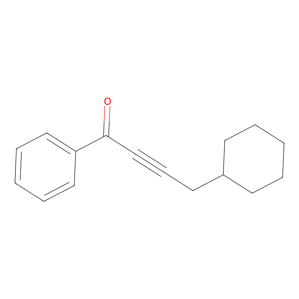4-Cyclohexyl-1-phenylbut-2-yn-1-one molecular structure, CAS 56517-83-0