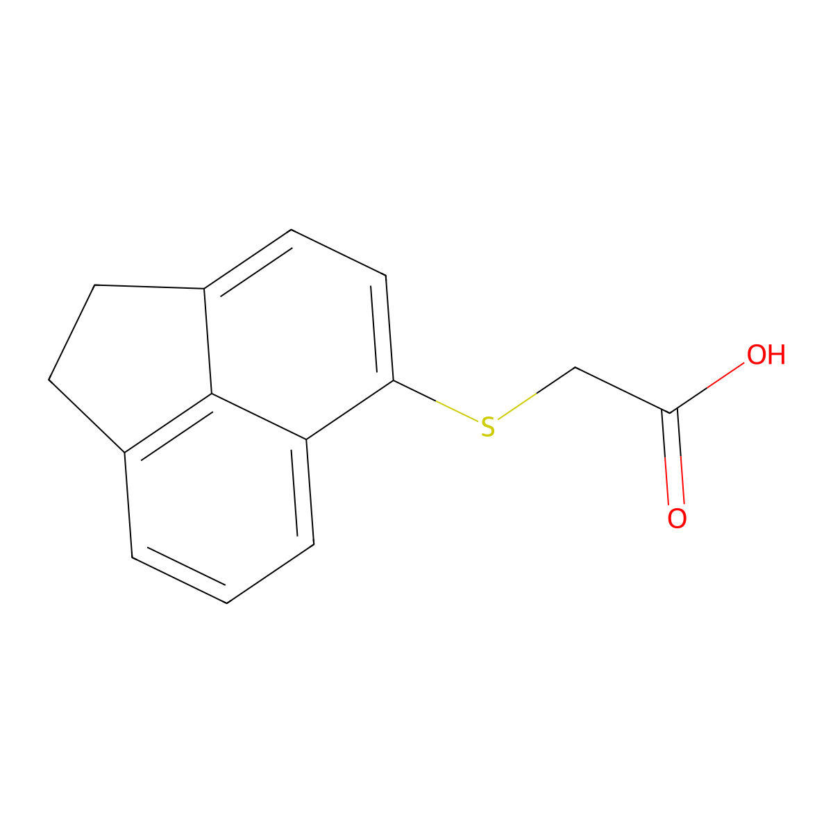 2-(1,2-Dihydroacenaphthylen-5-ylsulfanyl)acetic acid molecular structure, CAS 565170-66-3