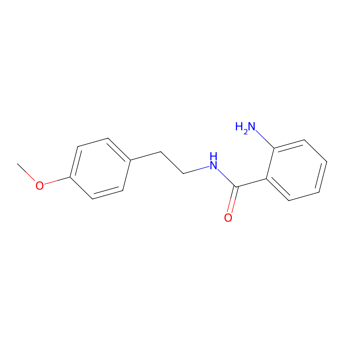 2-amino-N-[2-(4-methoxyphenyl)ethyl]benzamide molecular structure, CAS 565171-47-3