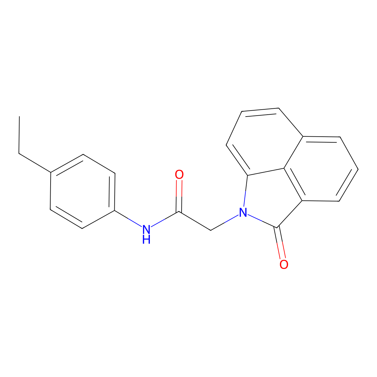 N-(4-ethylphenyl)-2-(2-oxobenzo[cd]indol-1(2H)-yl)acetamide molecular structure, CAS 565174-39-2