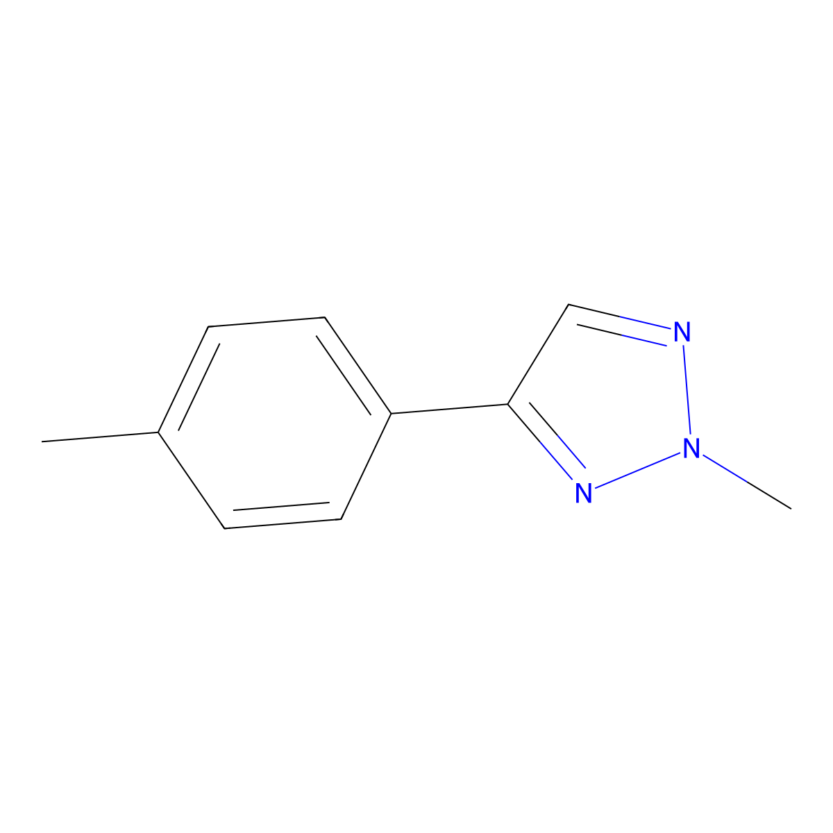 2-Methyl-4-(4-methylphenyl)-2H-1,2,3-triazole molecular structure, CAS 565176-79-6