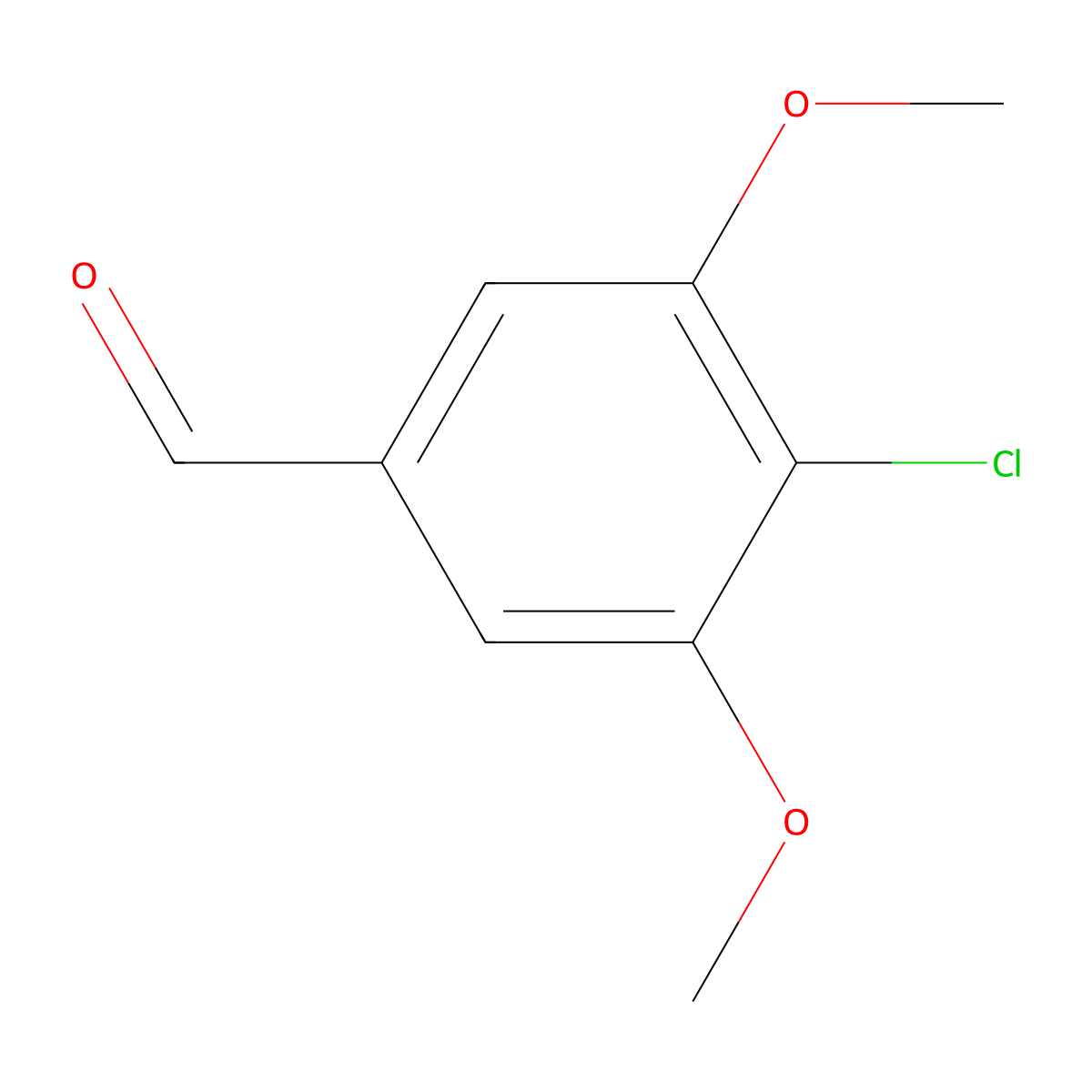 4-Chloro-3,5-dimethoxybenzaldehyde molecular structure, CAS 56518-48-0