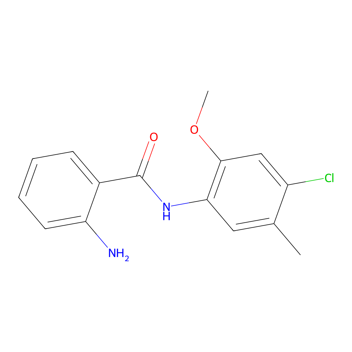 2-amino-N-(4-chloro-2-methoxy-5-methylphenyl)benzamide molecular structure, CAS 565180-50-9