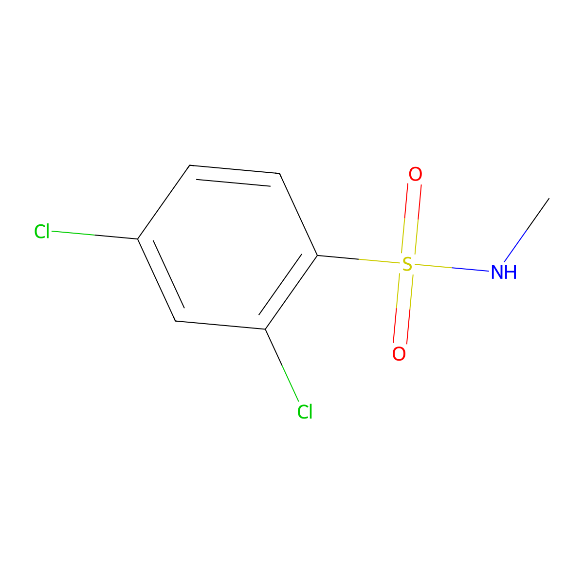 2,4-dichloro-N-methylbenzenesulfonamide molecular structure, CAS 565181-75-1