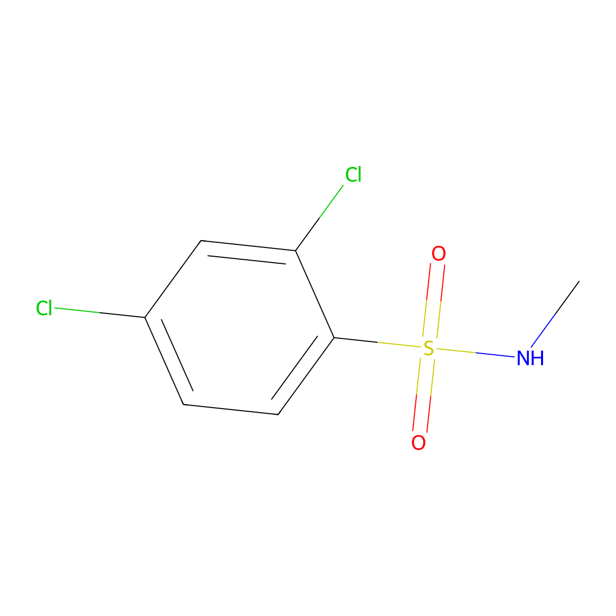 2,4-dichloro-N-methylbenzenesulfonamide molecular structure, CAS 565181-75-1