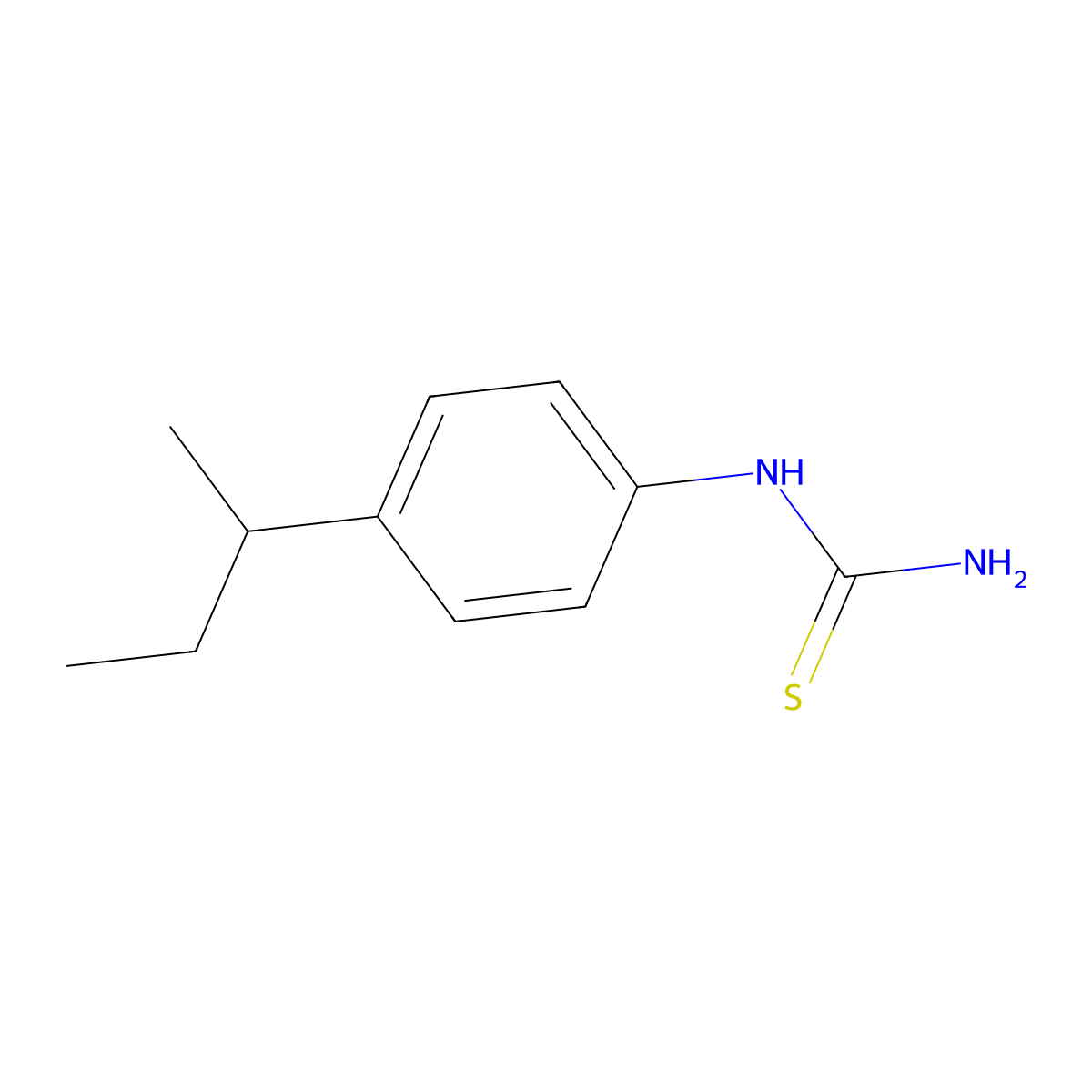 (4-(Butan-2-yl)phenyl)thiourea molecular structure, CAS 565181-84-2