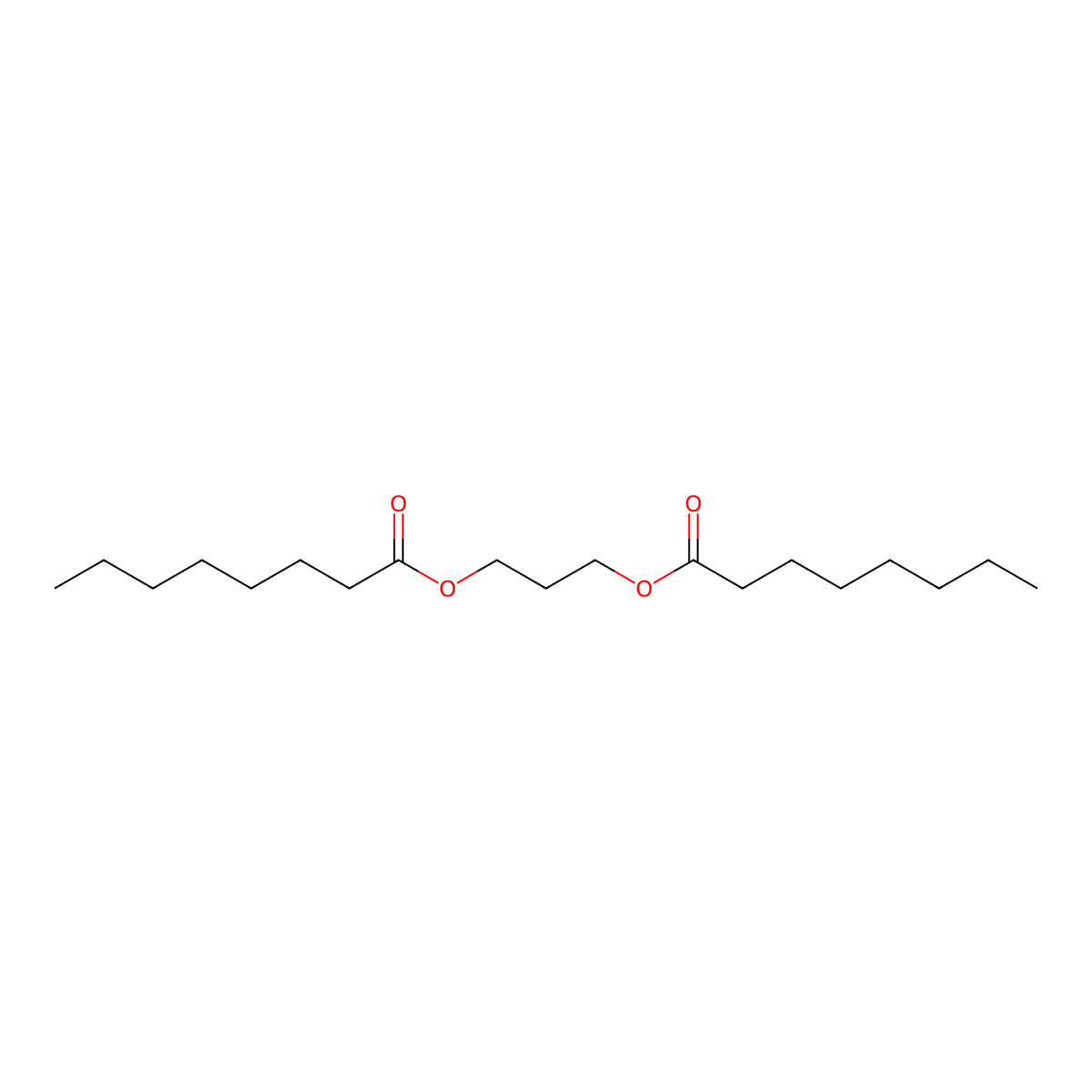 1,3-Propanediol dicaprylate molecular structure, CAS 56519-71-2