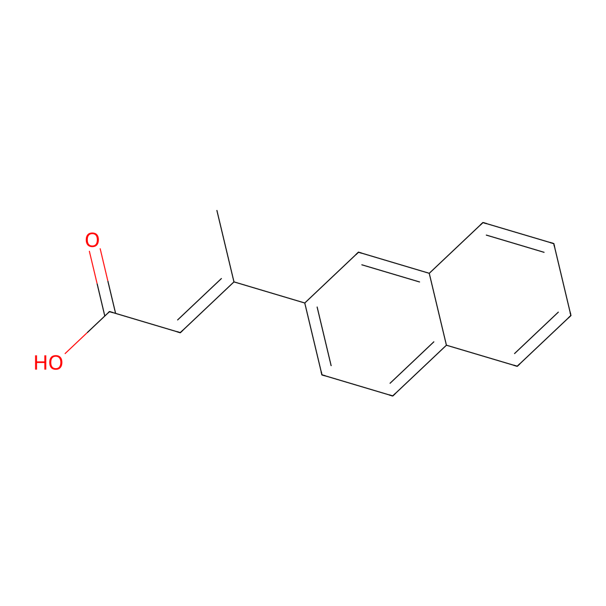 (2E)-3-(2-Naphthalenyl)-2-butenoic acid molecular structure, CAS 565190-69-4