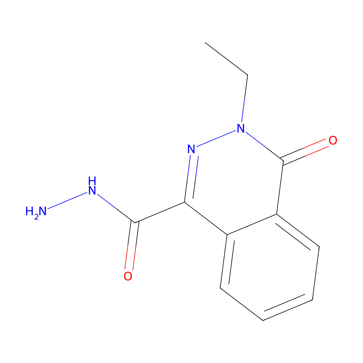 3-Ethyl-4-oxo-3,4-dihydrophthalazine-1-carbohydrazide molecular structure, CAS 565192-00-9
