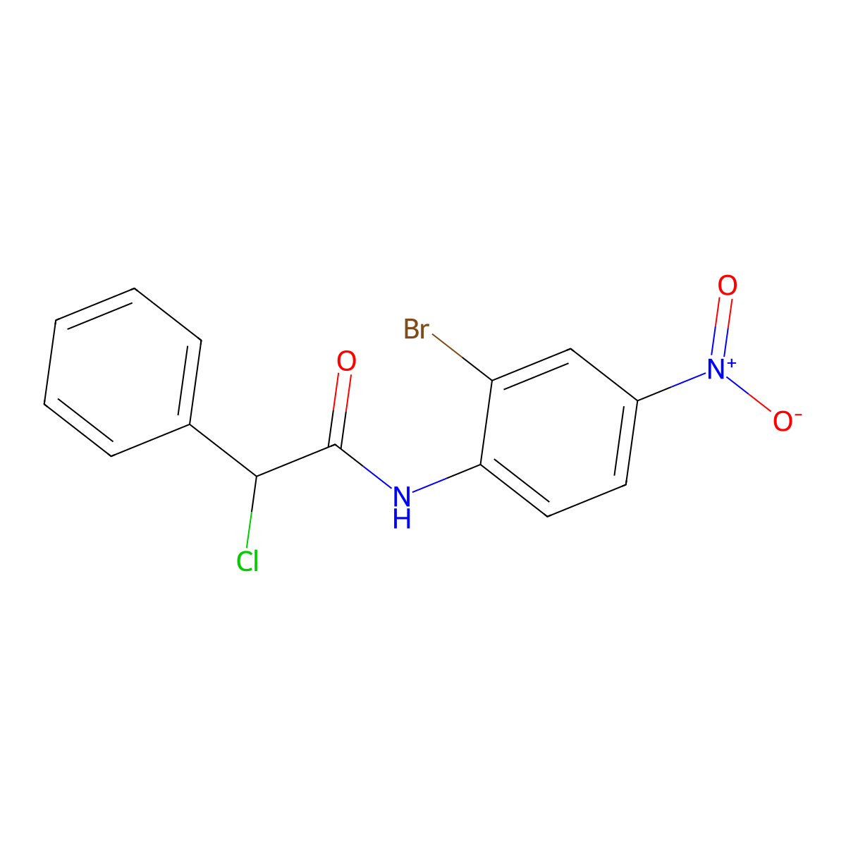 N-(2-bromo-4-nitrophenyl)-2-chloro-2-phenylacetamide molecular structure, CAS 565194-86-7