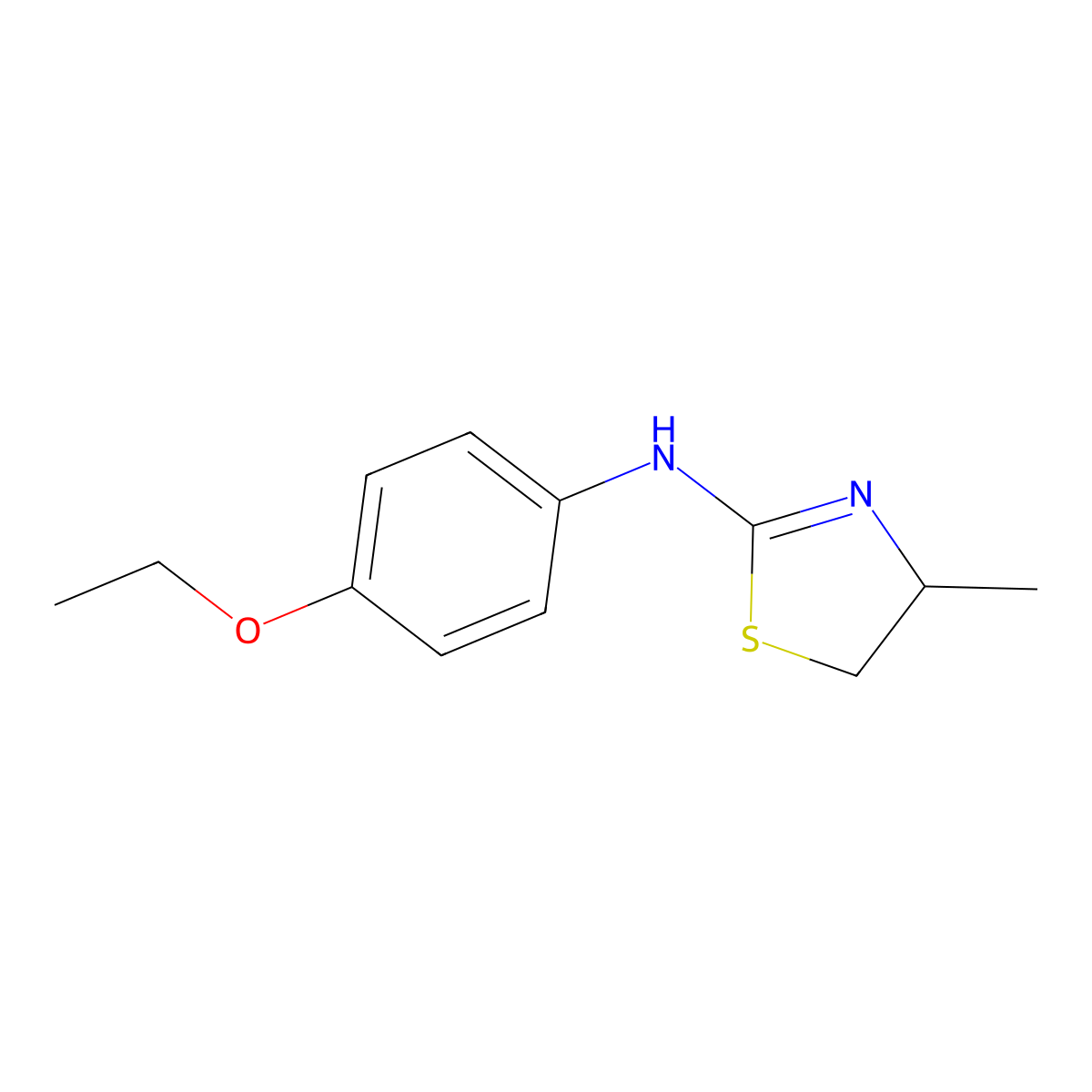 N-(4-ethoxyphenyl)-4-methyl-4,5-dihydro-1,3-thiazol-2-amine molecular structure, CAS 565196-33-0