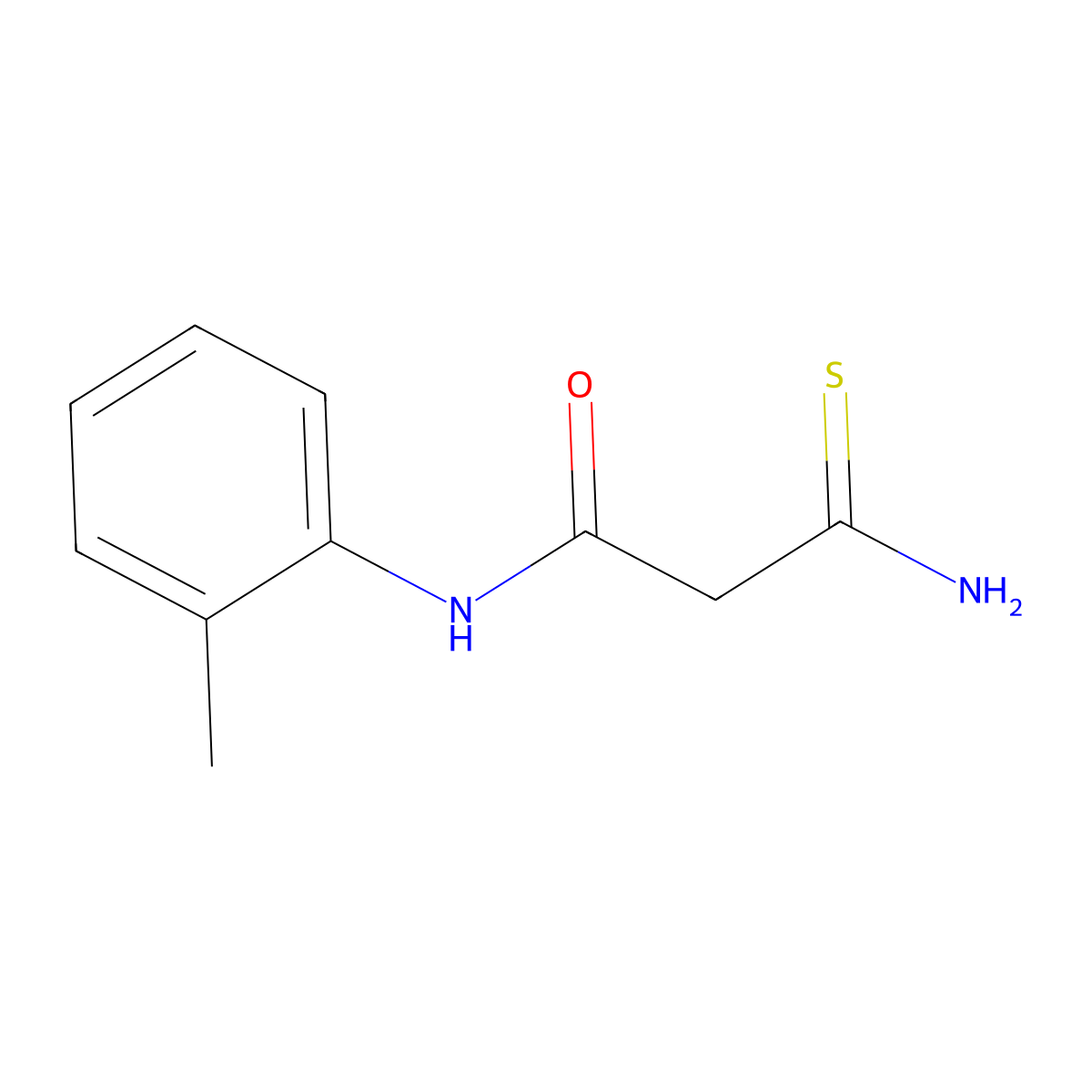 2-carbamothioyl-N-(2-methylphenyl)acetamide molecular structure, CAS 565198-67-6