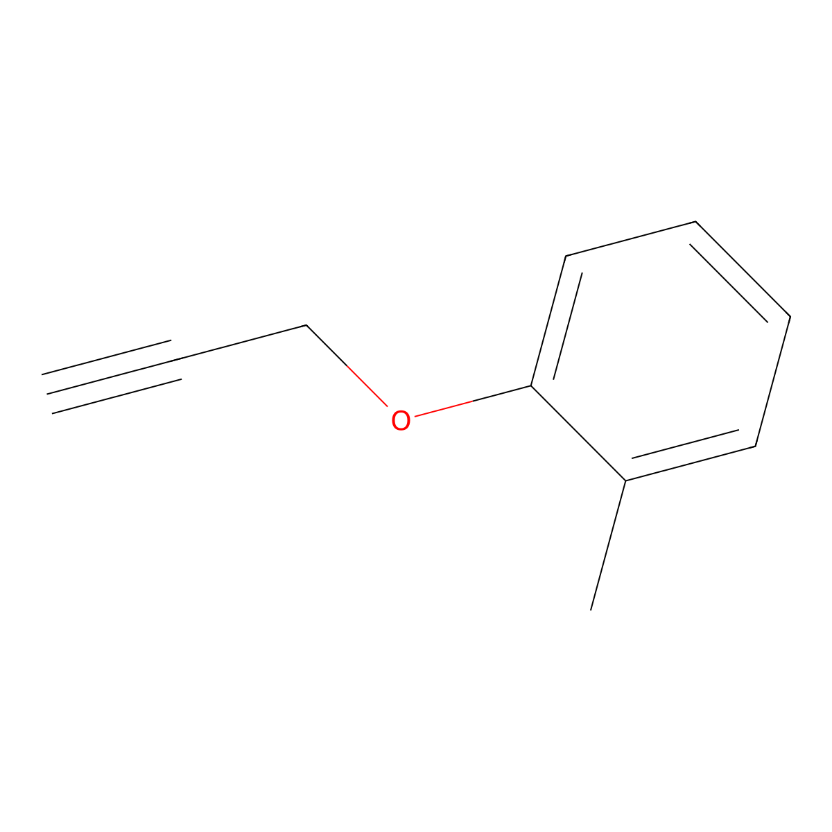 1-Methyl-2-(prop-2-yn-1-yloxy)benzene molecular structure, CAS 5652-20-0