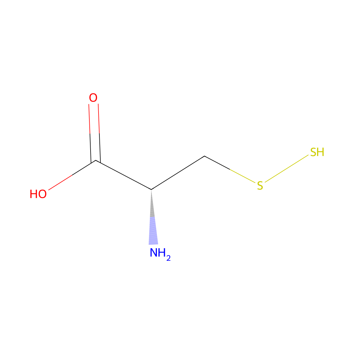 Thiocysteine molecular structure, CAS 5652-32-4