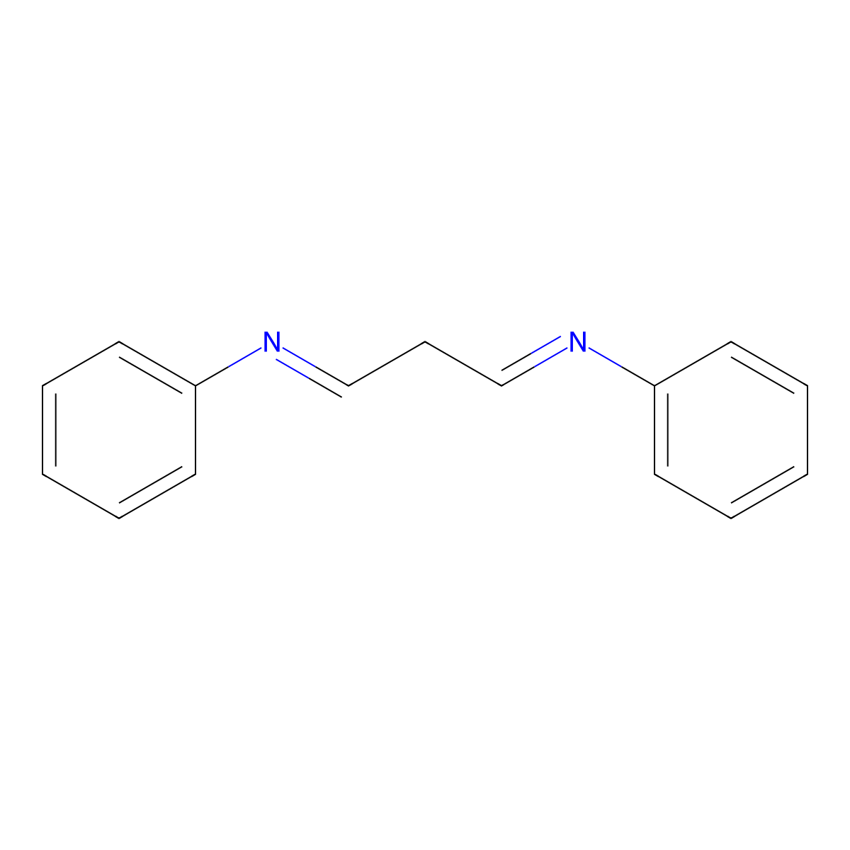 N,N'-Propanediylidenedianiline molecular structure, CAS 5652-79-9
