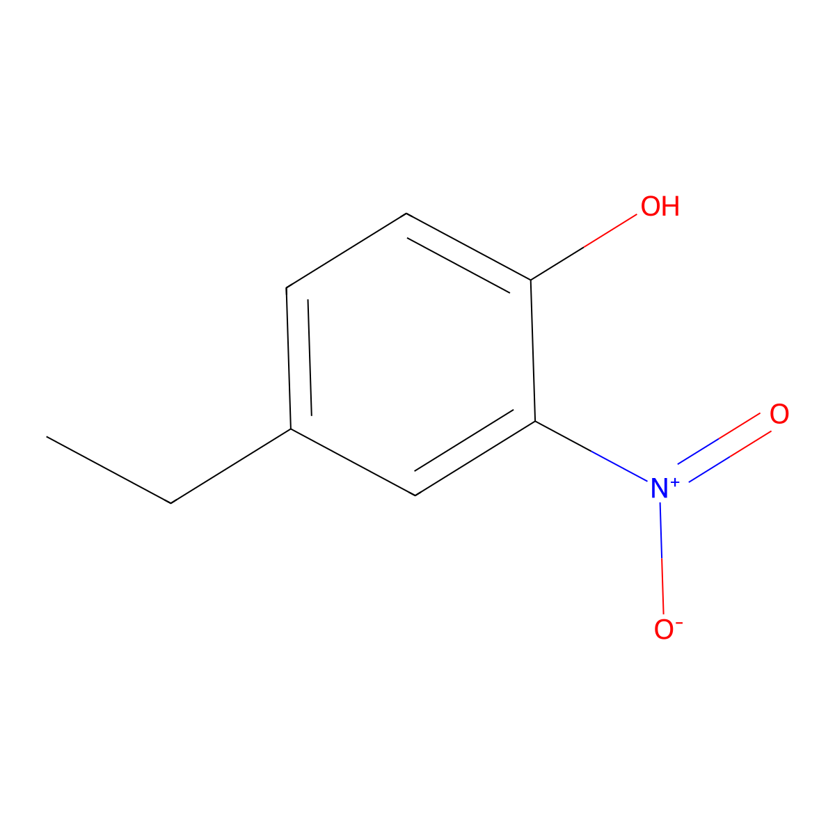 4-Ethyl-2-nitrophenol molecular structure, CAS 56520-98-0