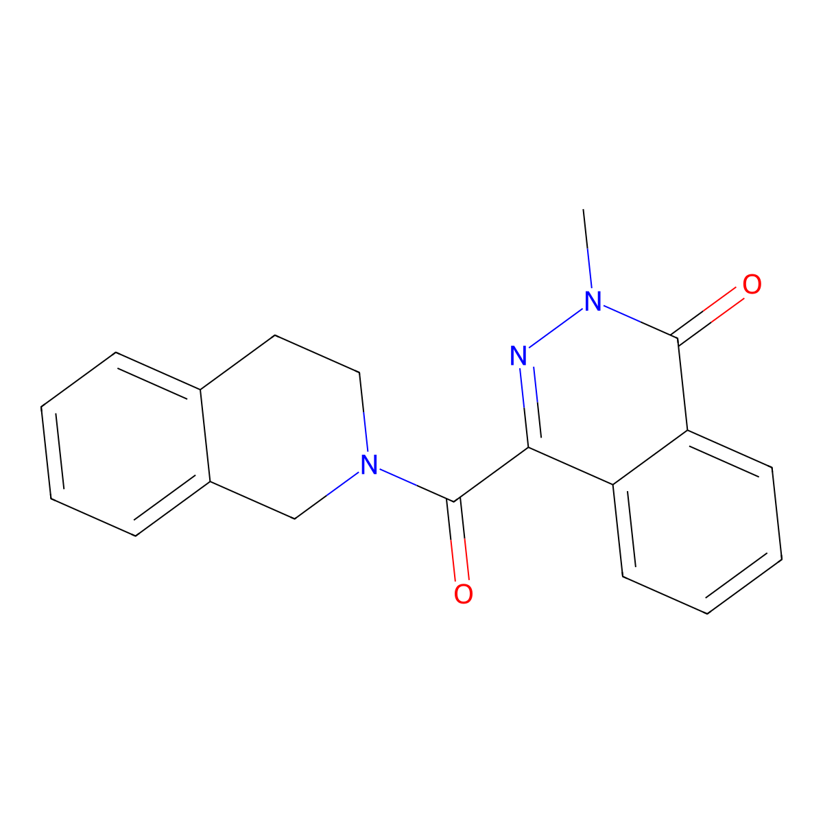 4-[3,4-dihydro-1H-isoquinolin-2-yl(oxo)methyl]-2-methyl-1-phthalazinone molecular structure, CAS 565203-20-5