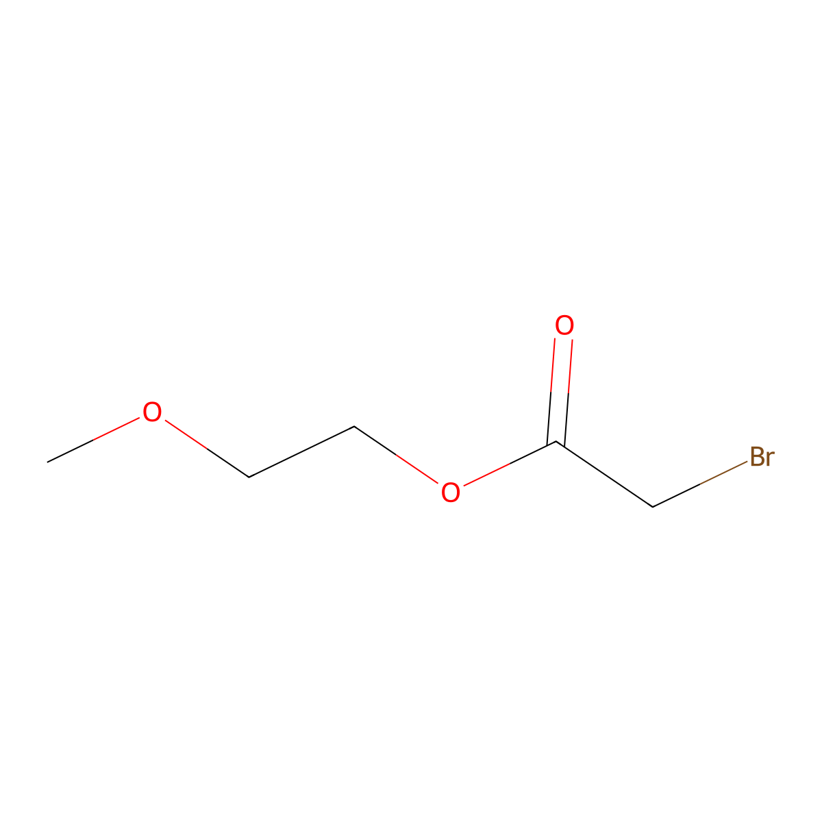 2-Methoxyethyl 2-bromoacetate molecular structure, CAS 56521-72-3
