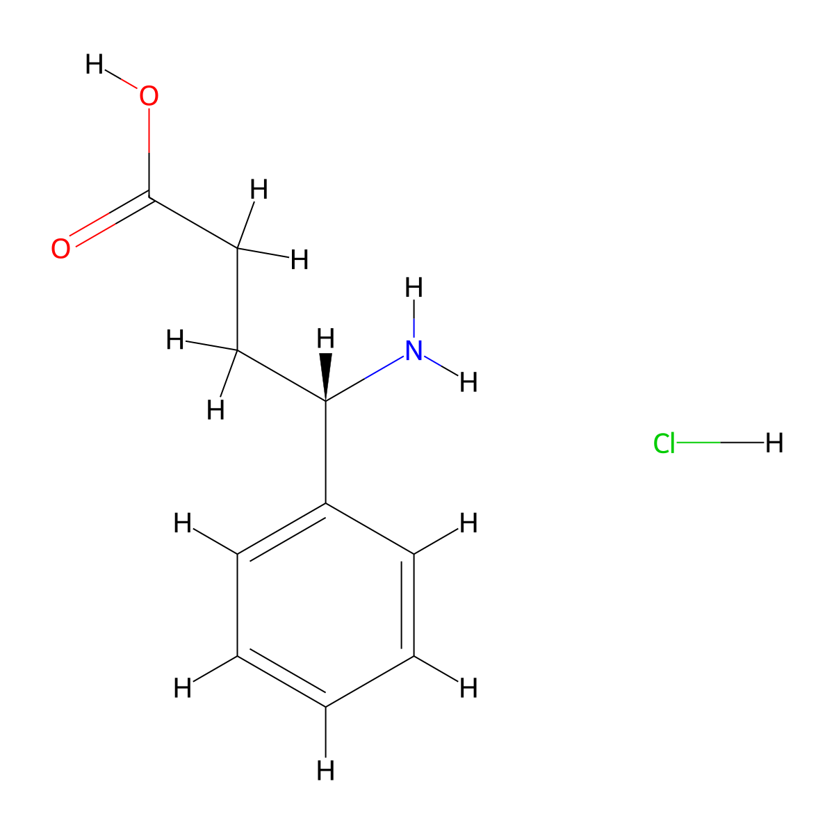 (S)-4-Amino-4-phenyl-butyric acid hydrochloride molecular structure, CAS 56523-54-7