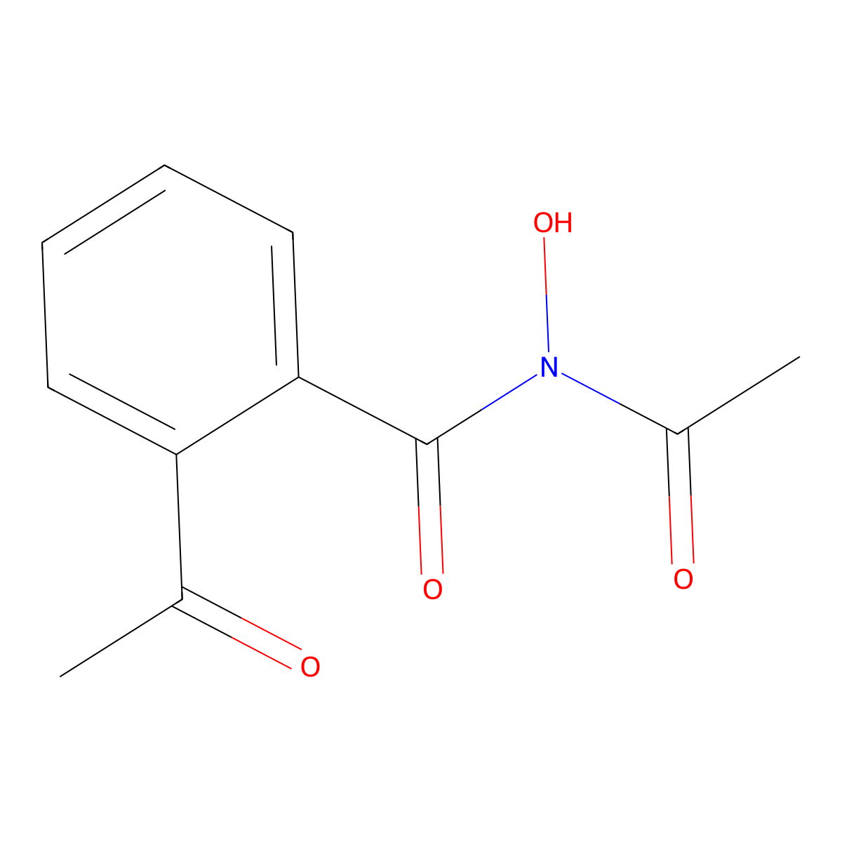 N,2-diacetyl-N-hydroxybenzamide molecular structure, CAS 56523-72-9