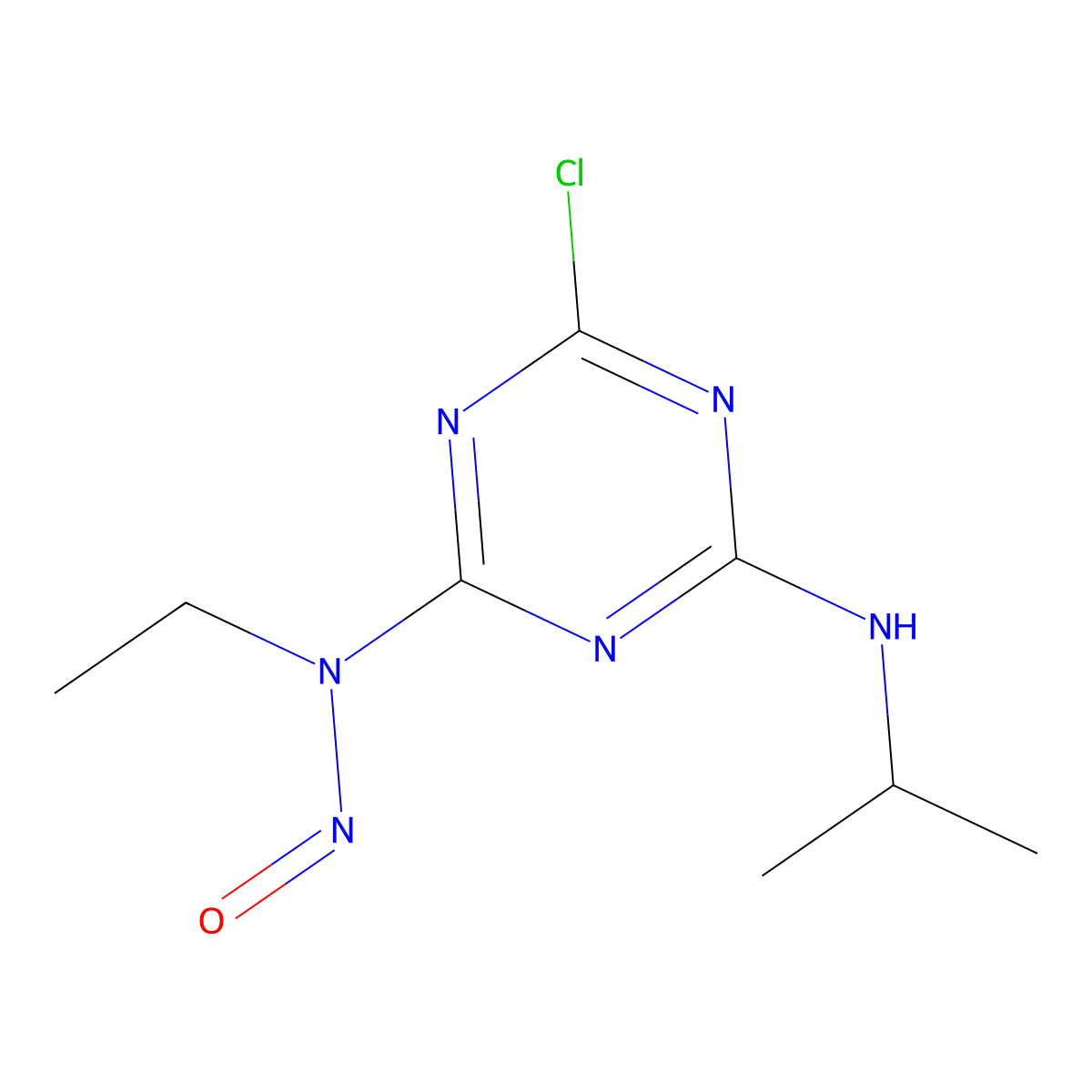 N-Nitrosoatrazine molecular structure, CAS 56525-09-8