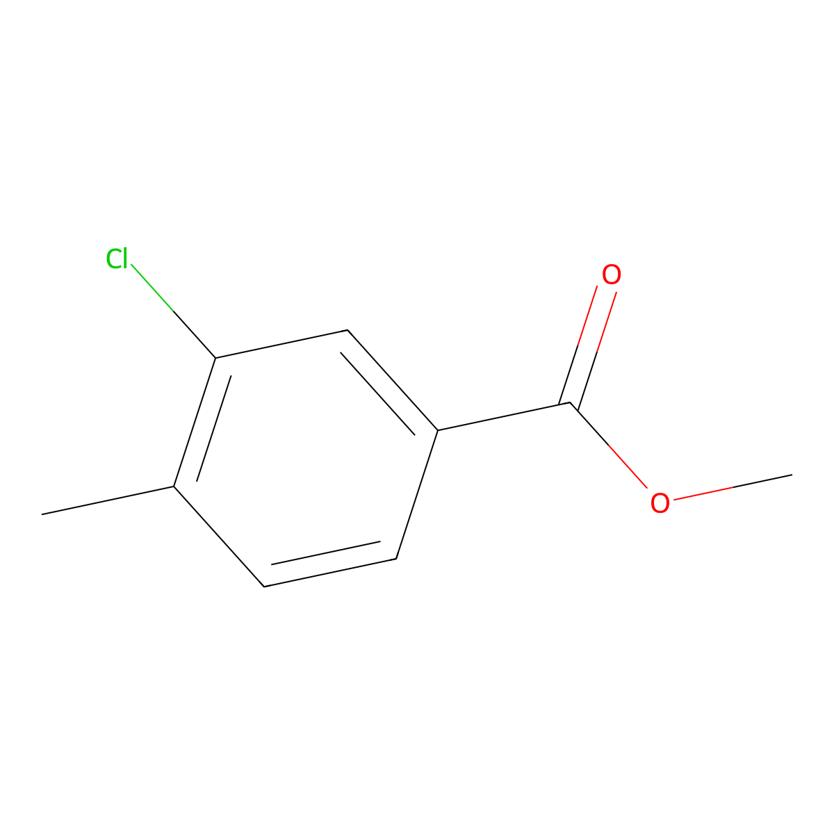 Methyl 3-Chloro-4-methylbenzoate molecular structure, CAS 56525-63-4