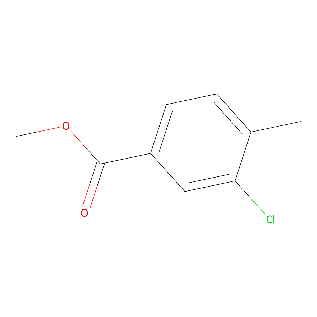 Methyl 3-Chloro-4-methylbenzoate molecular structure, CAS 56525-63-4