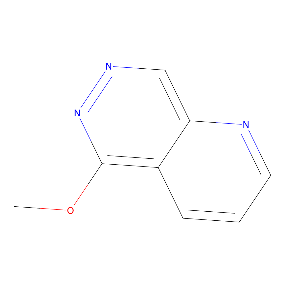 5-Methoxypyrido(2,3-d)pyridazine molecular structure, CAS 56525-92-9