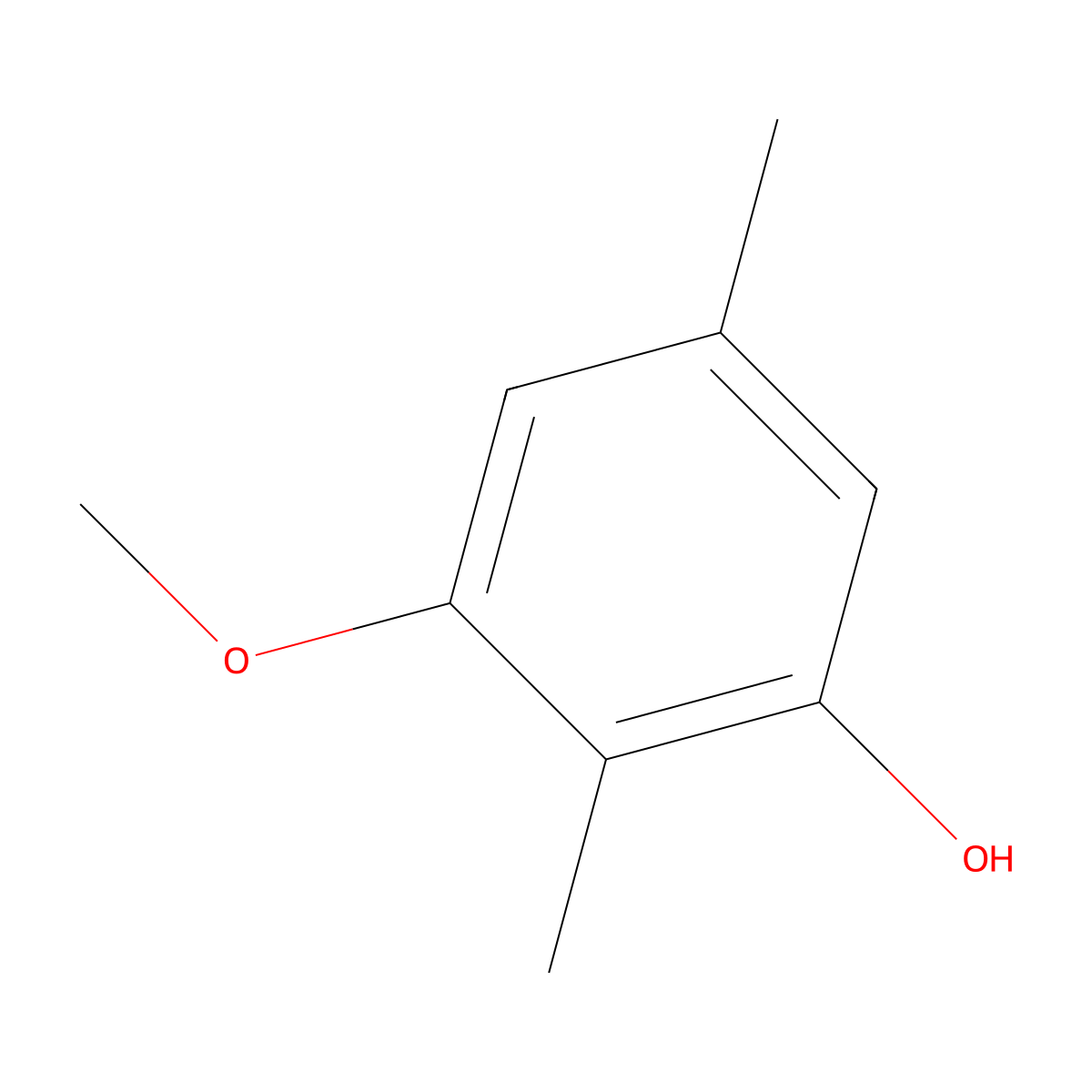 3-Methoxy-2,5-dimethylphenol molecular structure, CAS 56526-87-5