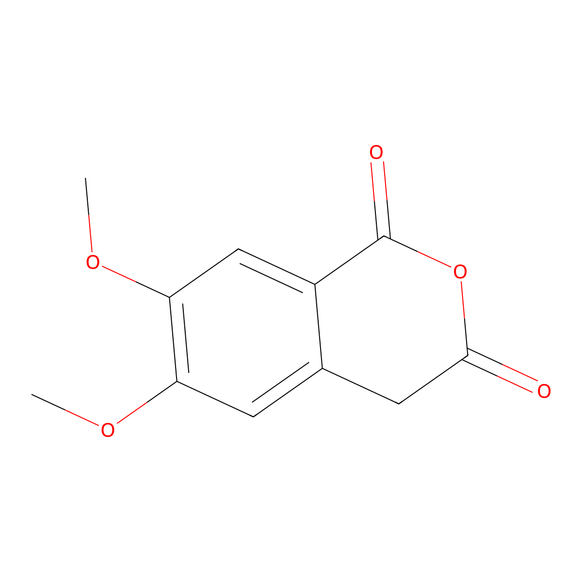 6,7-dimethoxy-4H-isochromene-1,3-dione molecular structure, CAS 5653-42-9