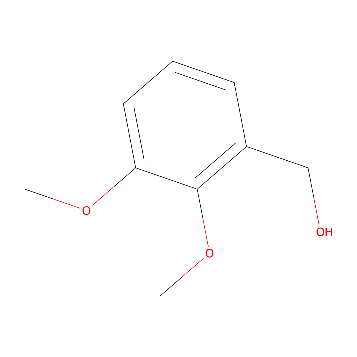 2,3-Dimethoxybenzyl alcohol molecular structure, CAS 5653-67-8