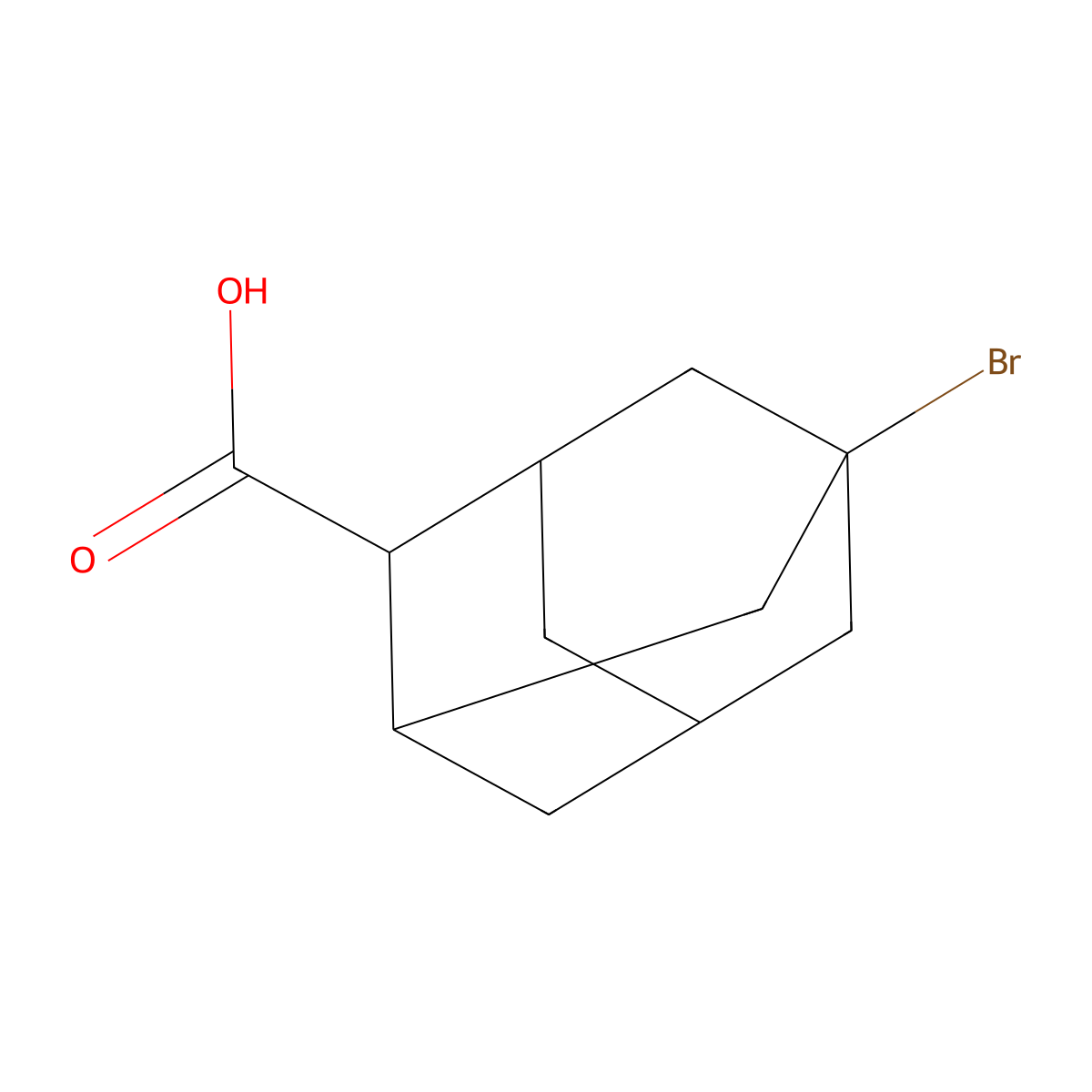 5-Bromoadamantane-2-carboxylic acid molecular structure, CAS 56531-63-6