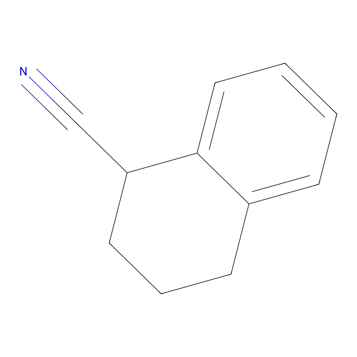 1-Cyanotetralin molecular structure, CAS 56536-96-0