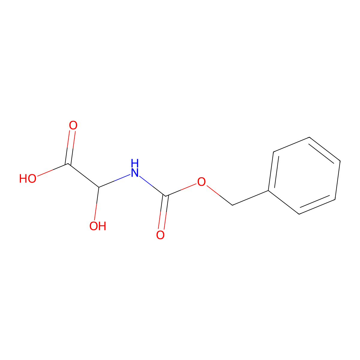 2-(((Benzyloxy)carbonyl)amino)-2-hydroxyacetic acid molecular structure, CAS 56538-57-9