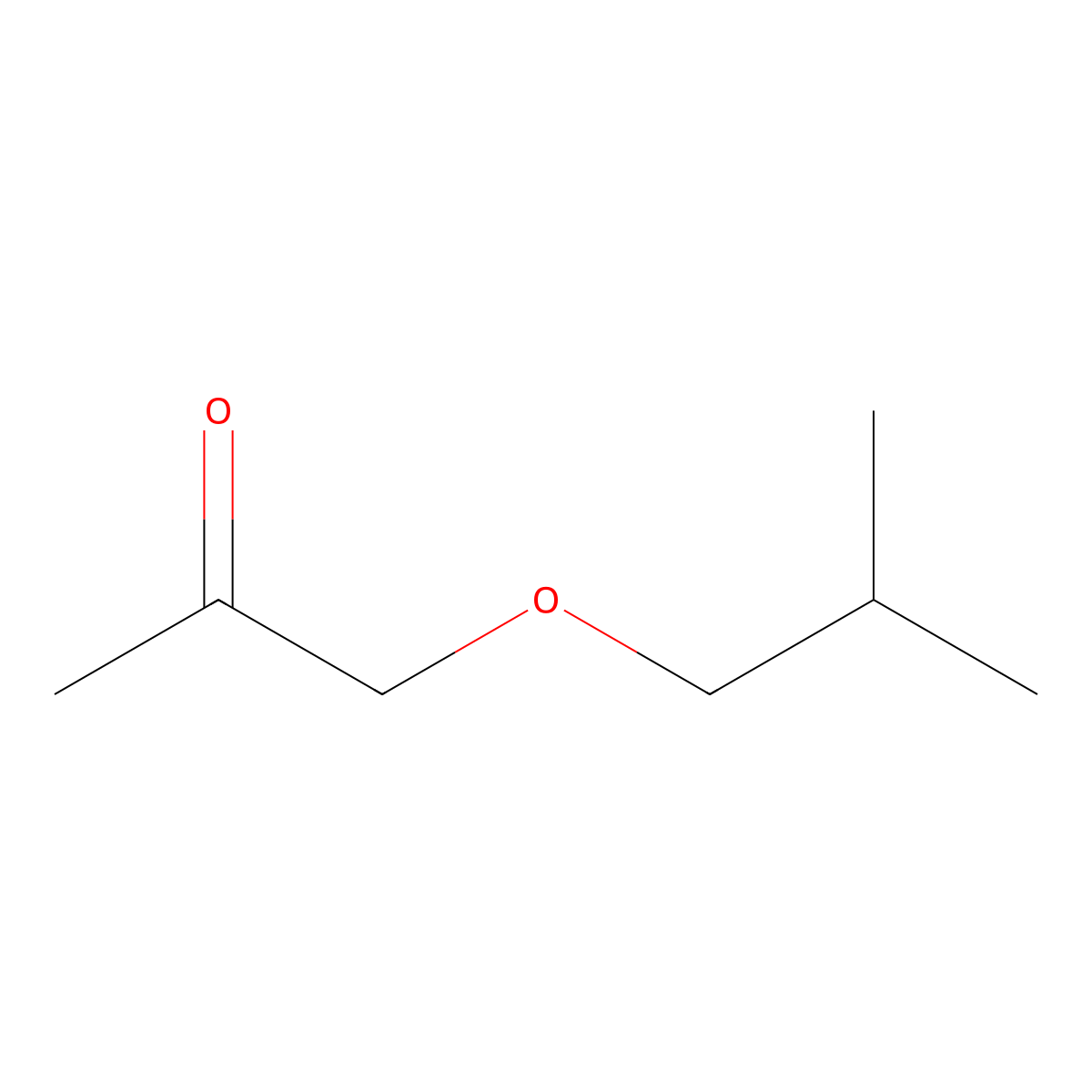 1-(2-Methylpropoxy)propan-2-one molecular structure, CAS 56538-75-1