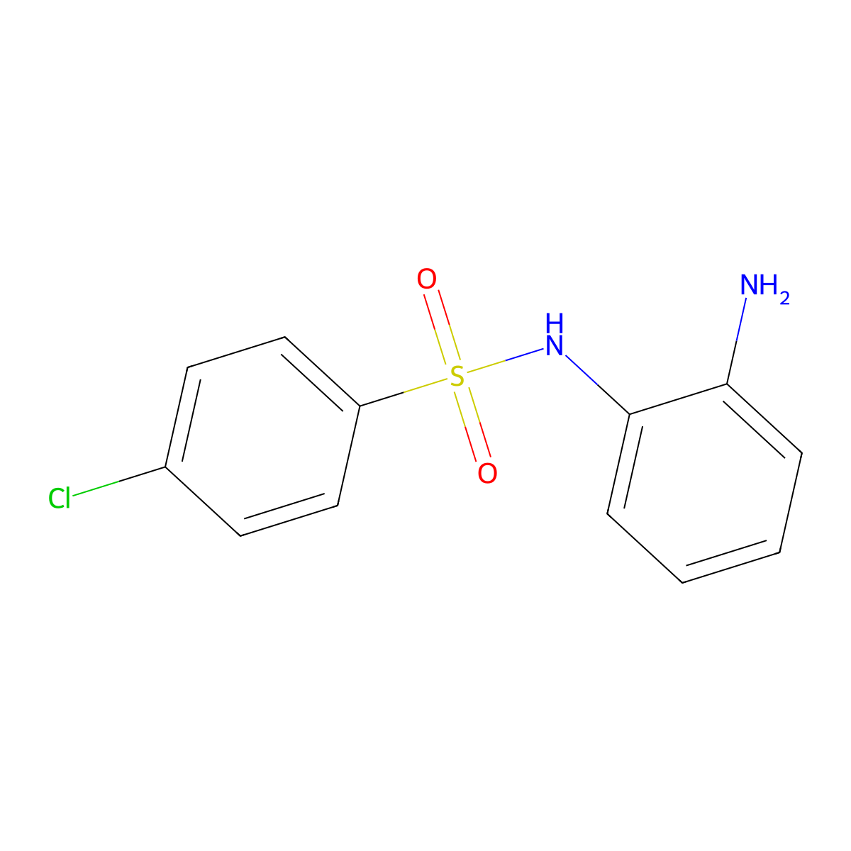 N-(2-aminophenyl)-4-chlorobenzenesulfonamide molecular structure, CAS 56539-06-1