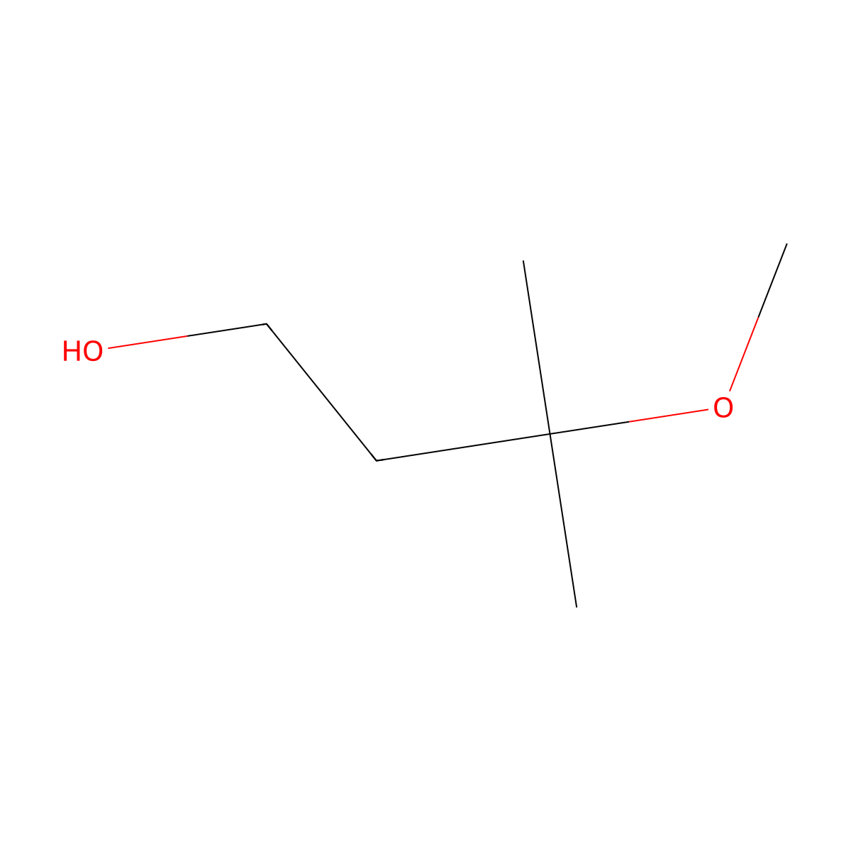 Methoxymethylbutanol molecular structure, CAS 56539-66-3
