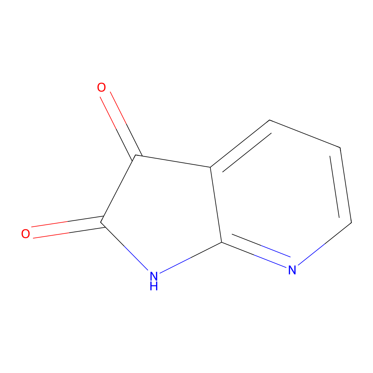 1H-Pyrrolo[2,3-b]pyridine-2,3-dione molecular structure, CAS 5654-95-5