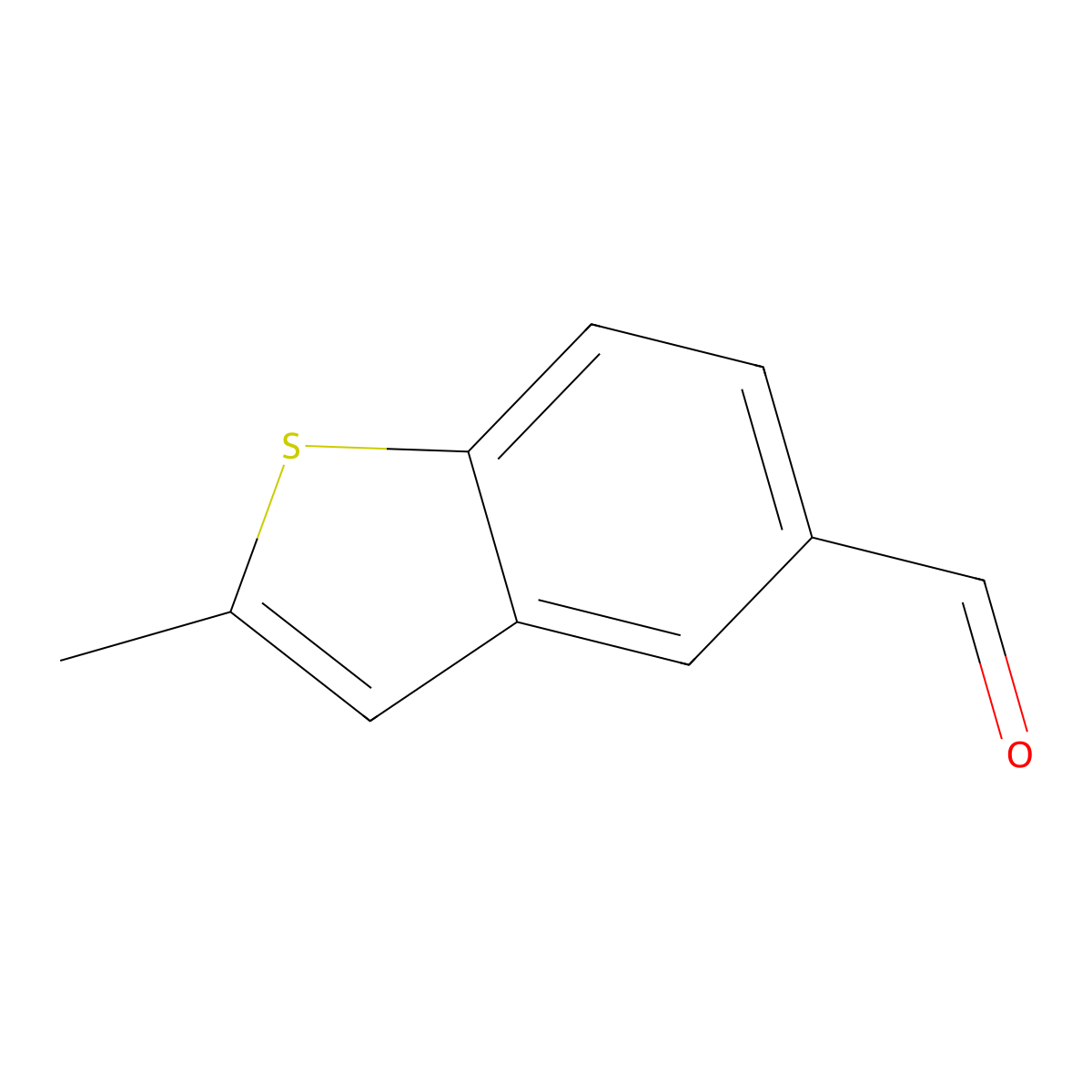 2-Methylbenzo[b]thiophene-5-carbaldehyde molecular structure, CAS 56540-58-0
