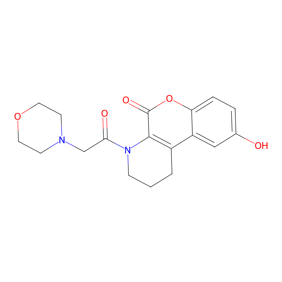 Phenanthren-10-one, 6-hydroxy-1-(2-morpholin-4-ylacetyl)-1,2,3,4-tetrahydro-9-oxa-1-aza- molecular structure, CAS 565418-73-7