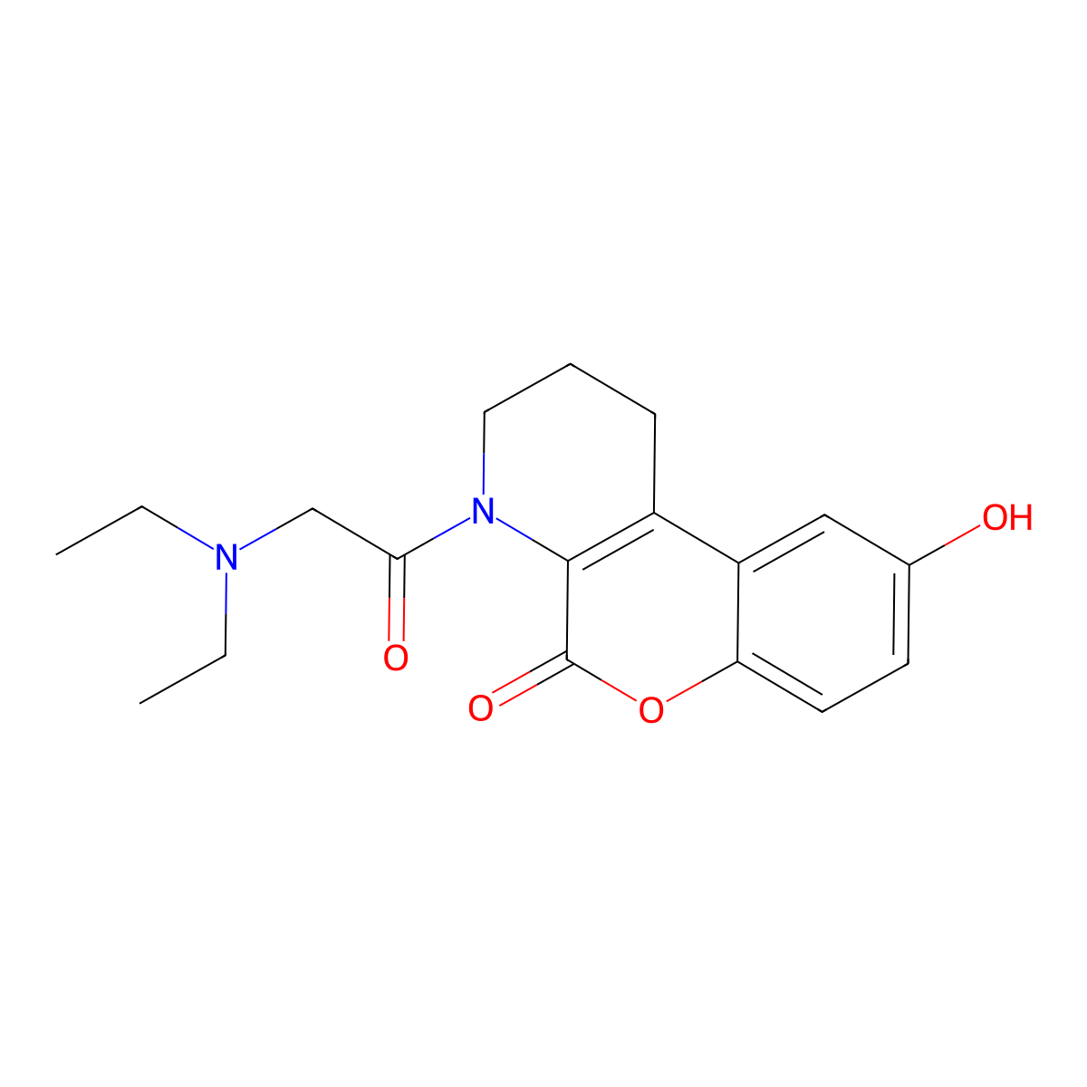 Phenanthren-10-one, 1-(2-diethylaminoacetyl)-6-hydroxy-1,2,3,4-tetrahydro-9-oxa-1-aza- molecular structure, CAS 565418-74-8