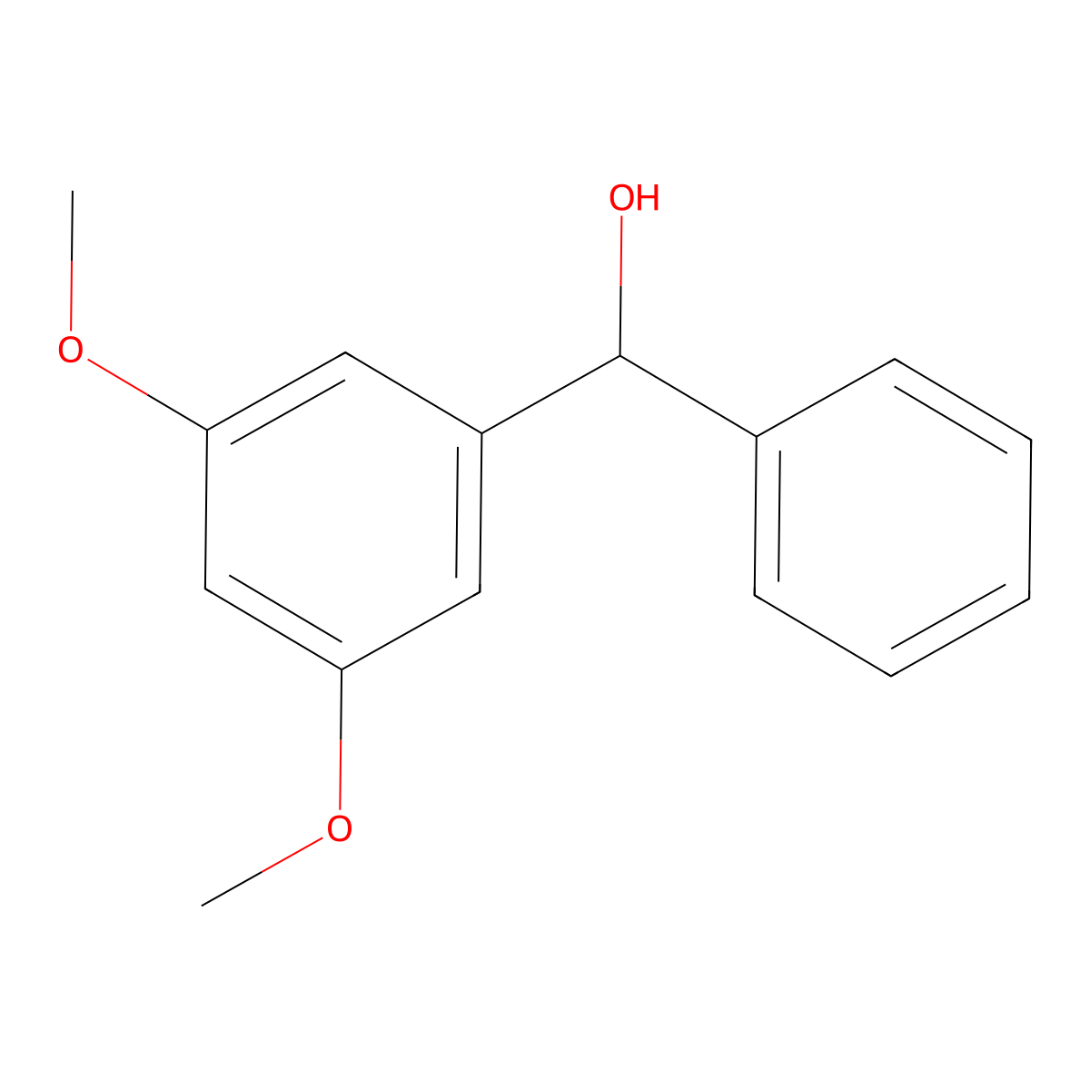 (3,5-Dimethoxyphenyl)(phenyl)methanol molecular structure, CAS 565443-11-0