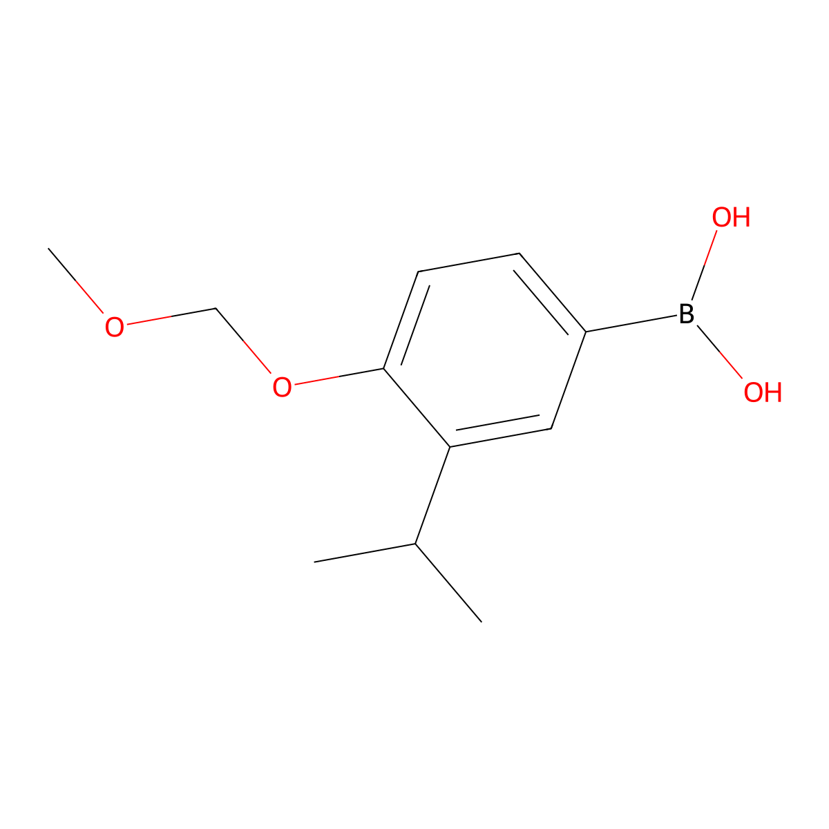 4-(Methoxymethoxy)-3-(1-methylethyl)phenylboronic acid molecular structure, CAS 565452-39-3