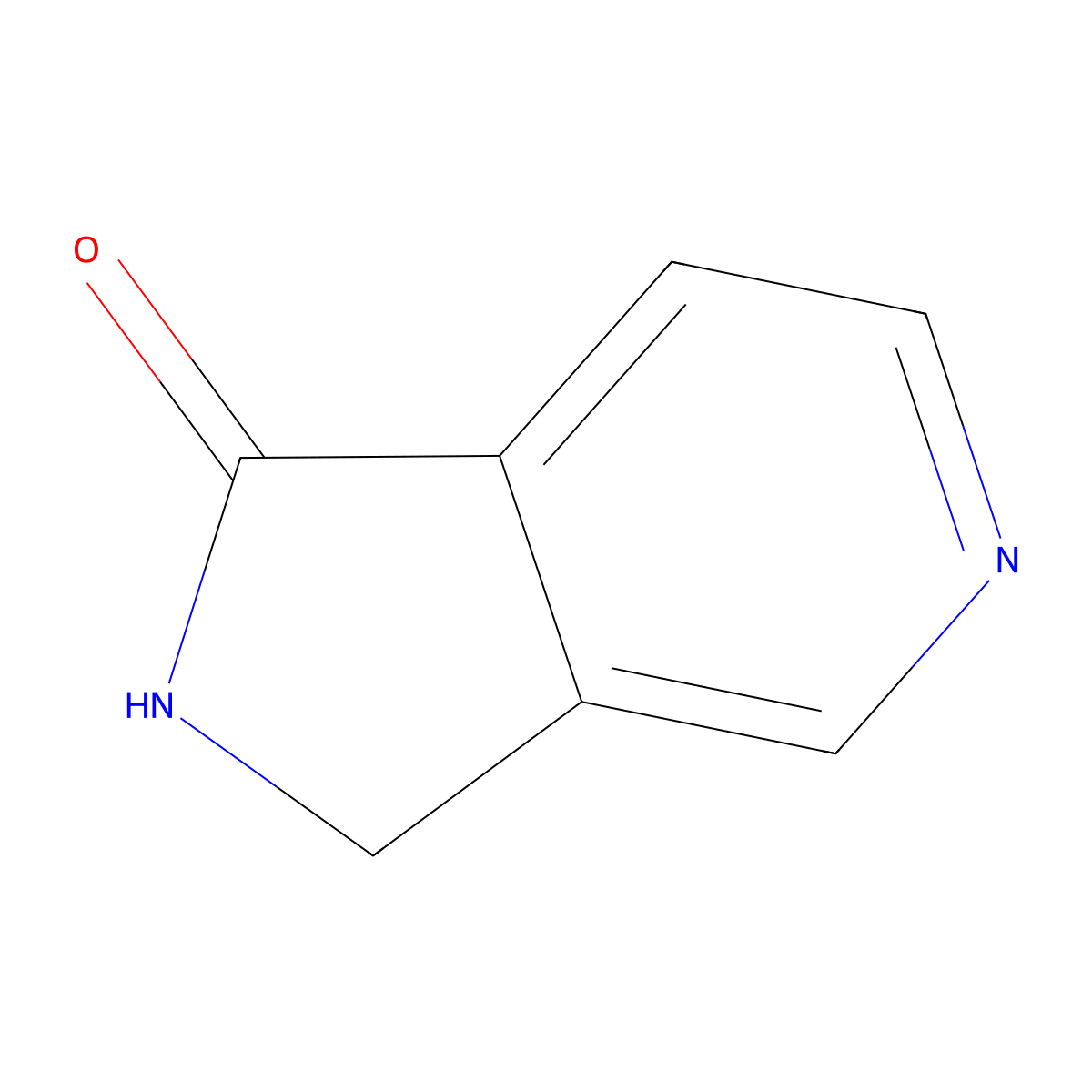 1H,2H,3H-pyrrolo[3,4-c]pyridin-1-one molecular structure, CAS 5655-00-5