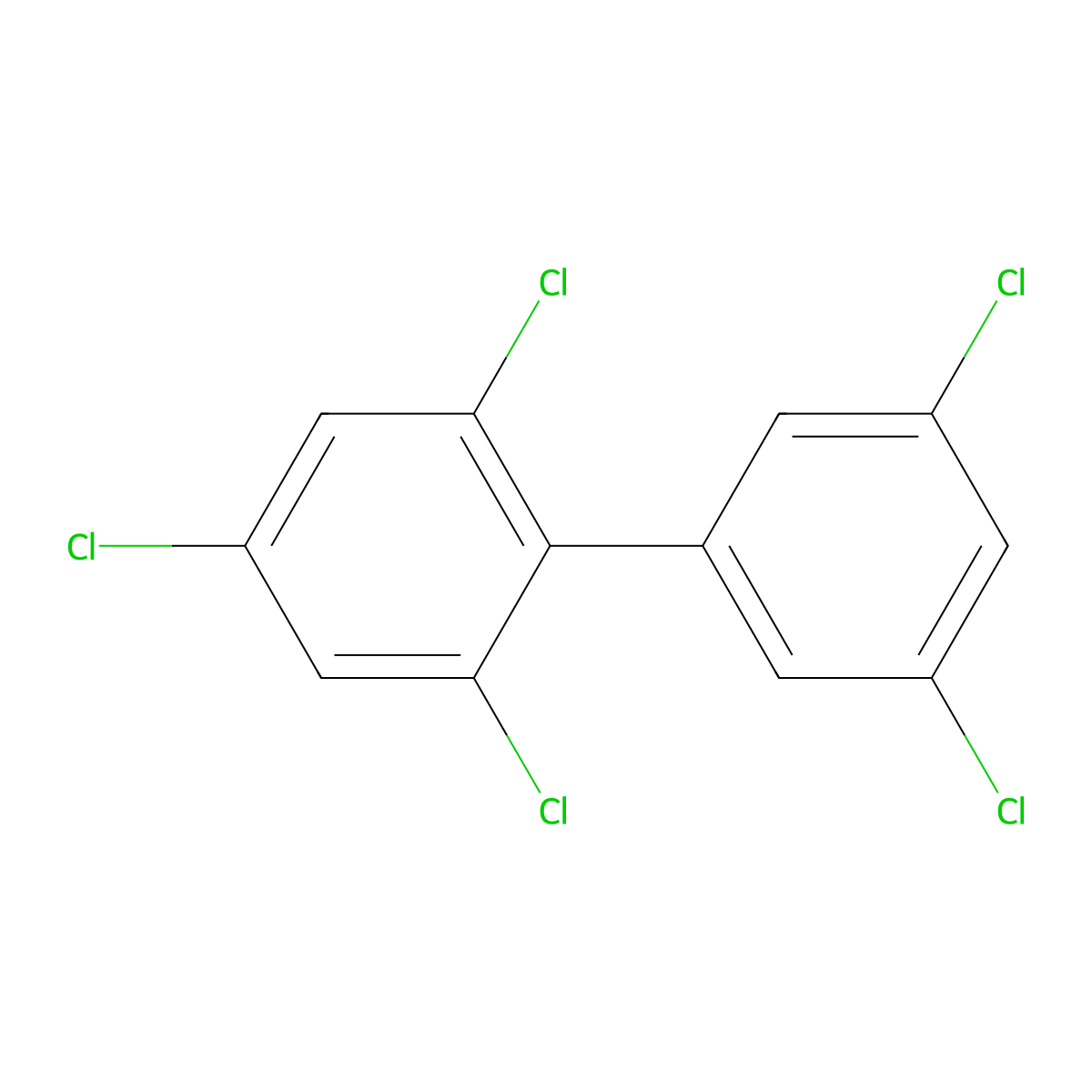 2,3',4,5',6-Pentachlorobiphenyl molecular structure, CAS 56558-18-0