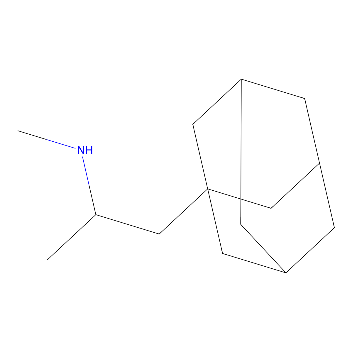 Adamantylmethamphetamine molecular structure, CAS 56558-34-0