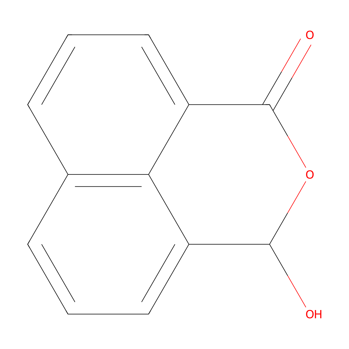 1H,3H-Naphtho[1,8-cd]pyran-1-one, 3-hydroxy- molecular structure, CAS 5656-90-6