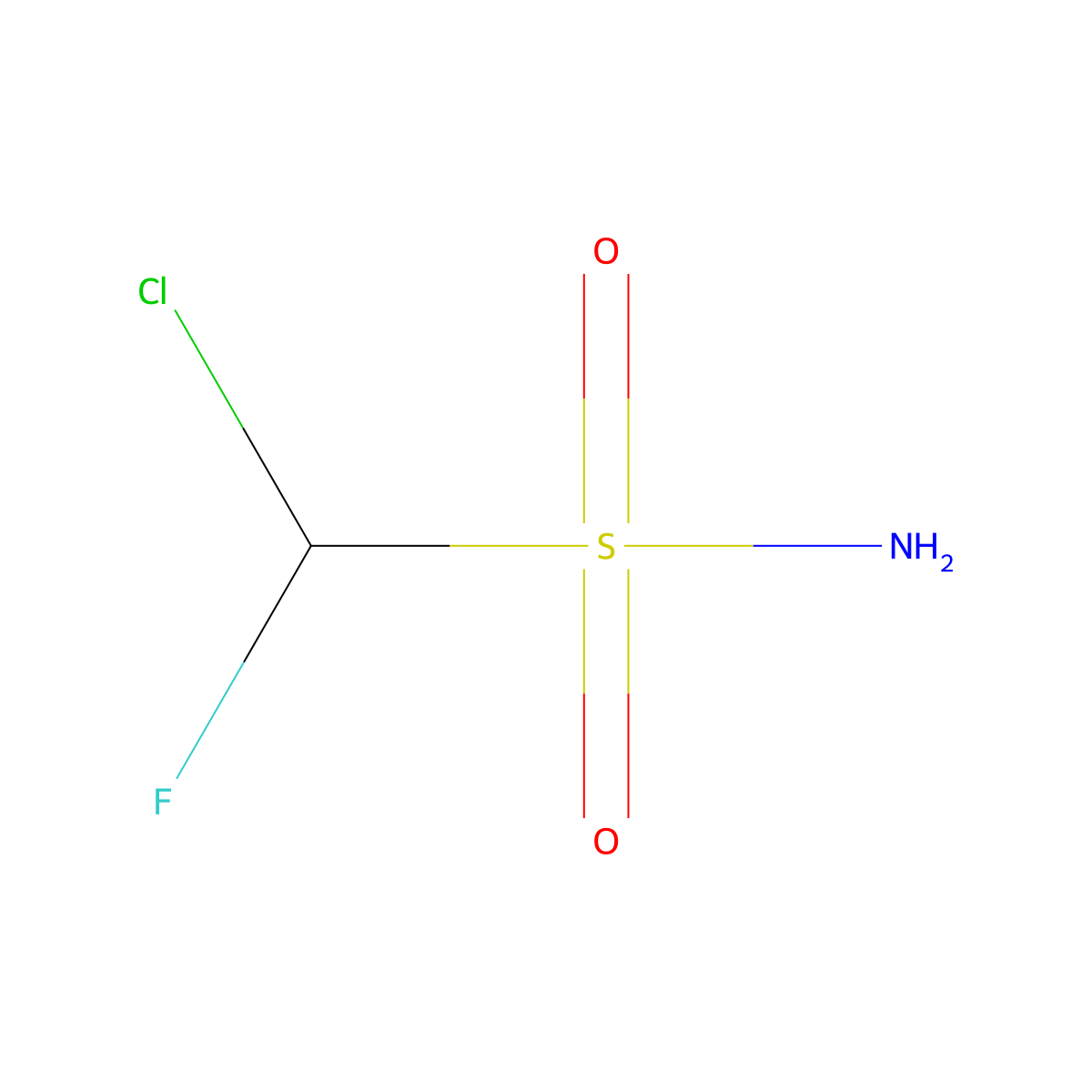 Chloro(fluoro)methanesulfonamide molecular structure, CAS 56560-68-0