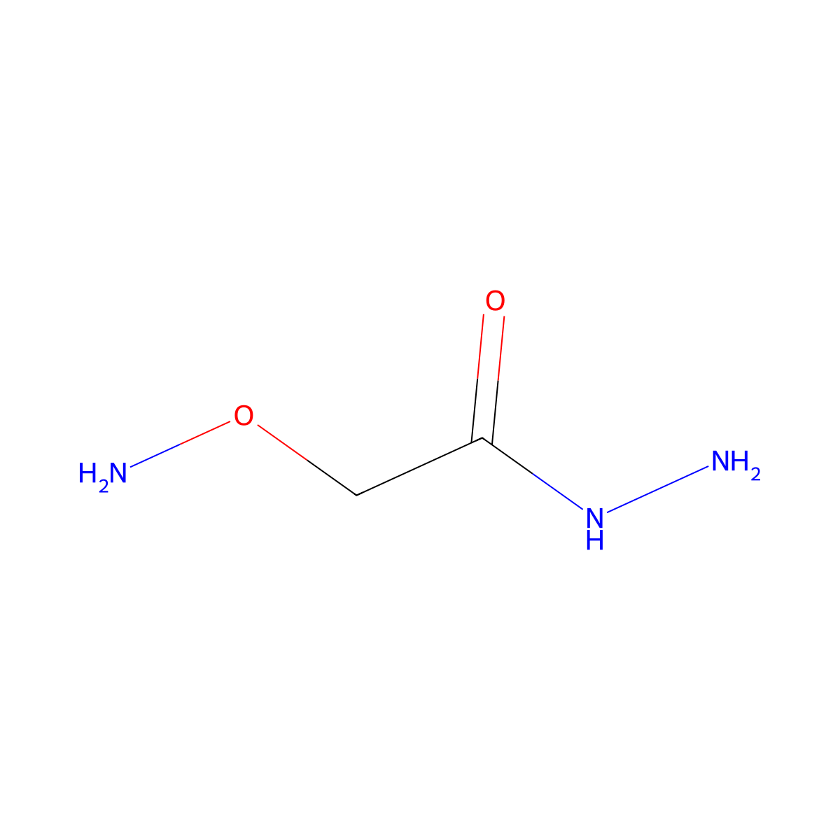 2-(Aminooxy)acetohydrazide molecular structure, CAS 56562-16-4