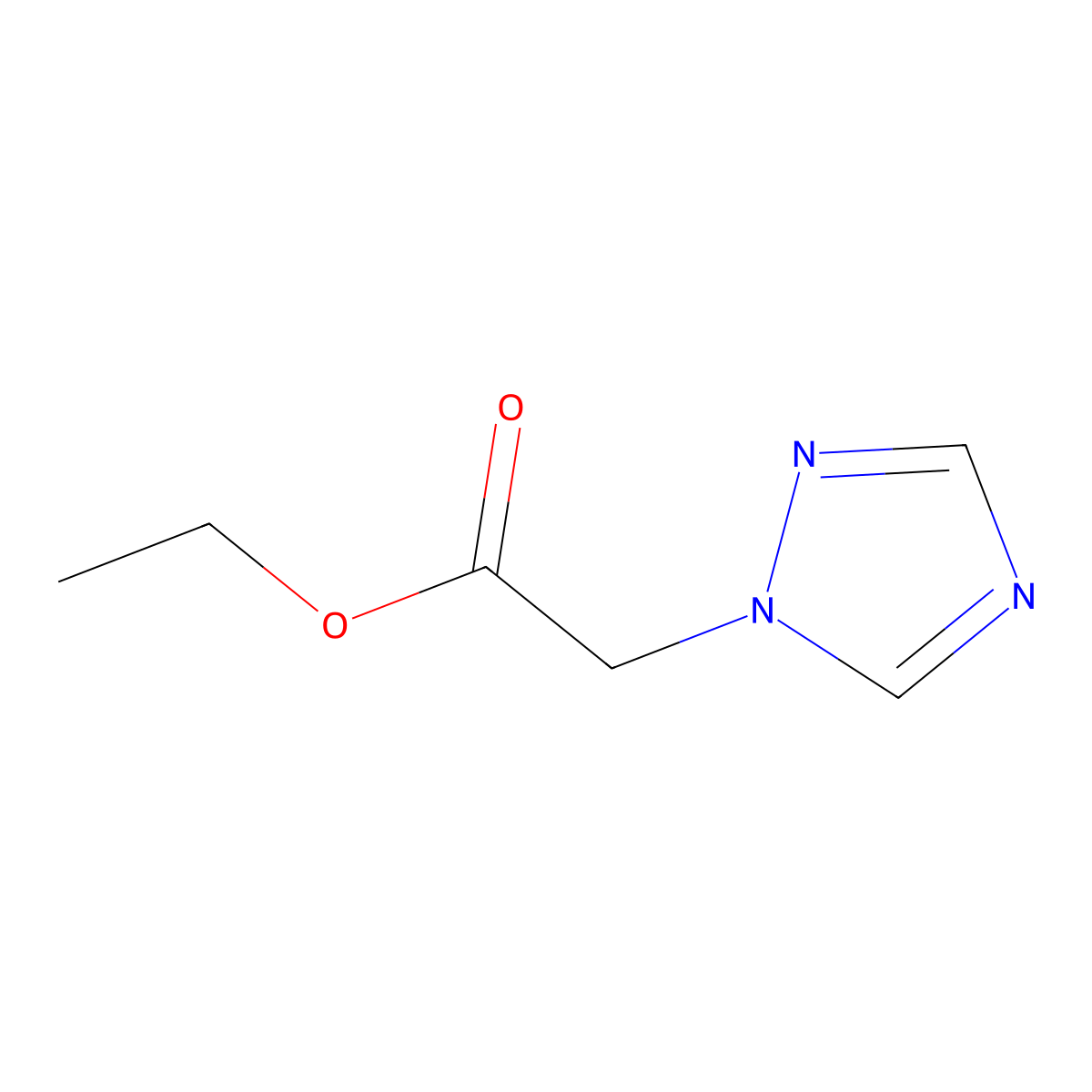 Ethyl 1H-1,2,4-triazole-1-acetate molecular structure, CAS 56563-01-0